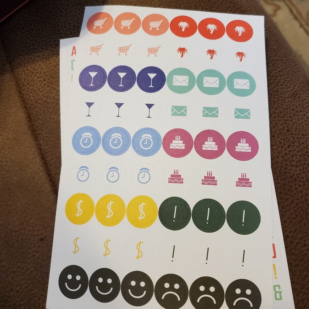 Batch of stickers to use in planners